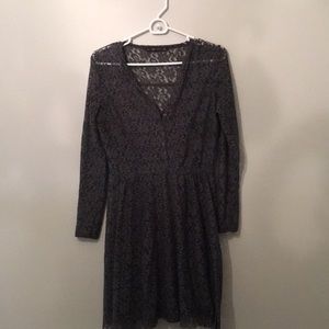 Grey lace dress